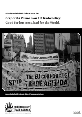publication cover - Corporate power over EU trade policy