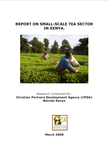 publication cover - Report on Small-Scale Tea Sector in Kenya