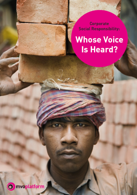 publication cover - Corporate Social Responsibility: Whose Voice Is Heard?