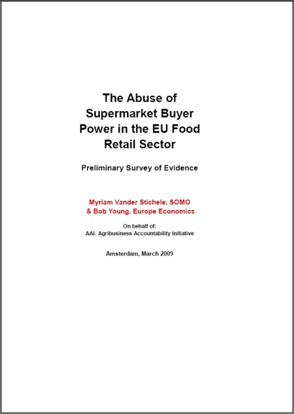 publication cover - The Abuse of Supermarket Buyers – Power in the EU Food Sector
