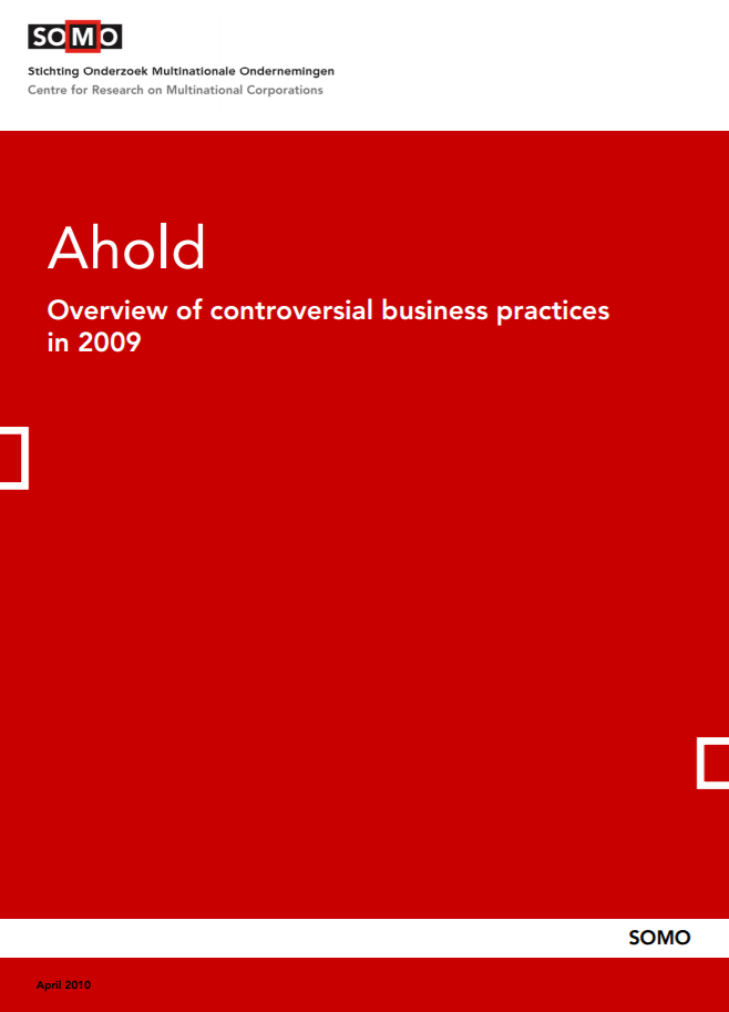 publication cover - Ahold – Overview of controversial business practices in 2009