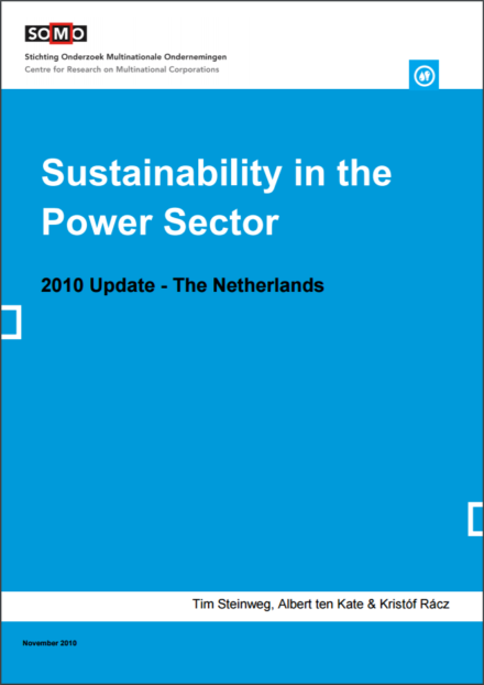 publication cover - Sustainability in the Power Sector 2010 Update – The Netherlands