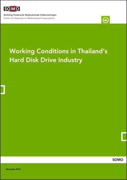 publication cover - Working Conditions in Thailand’s Hard Disk Drive Industry