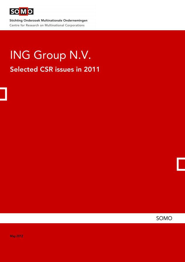 publication cover - ING Group N.V. – Selected CSR issues in 2011