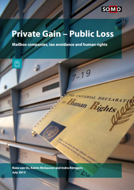 publication cover - Private Gain, Public loss