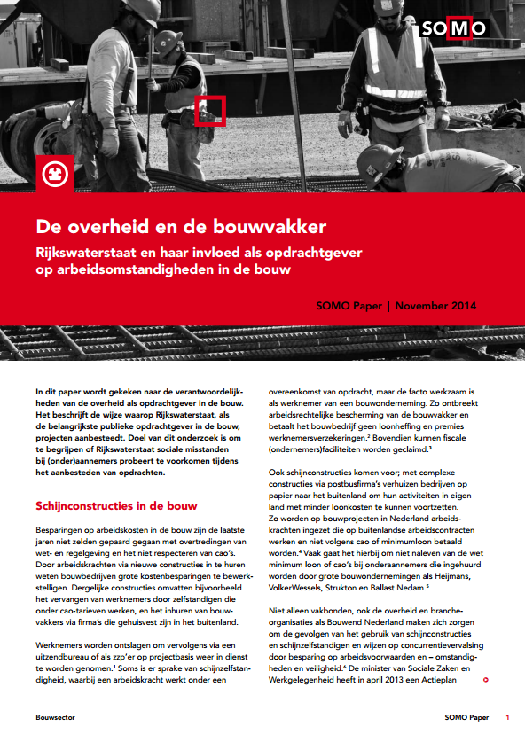 publication cover - De overheid en de bouwvakker