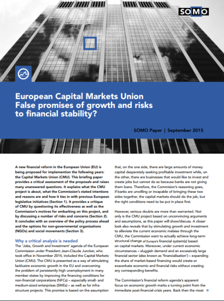 publication cover - European Capital Markets Union