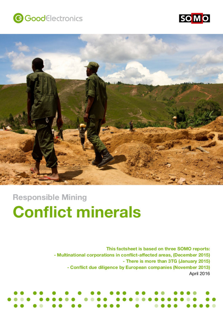 publication cover - Verantwoorde mijnbouw: Conflictgrondstoffen