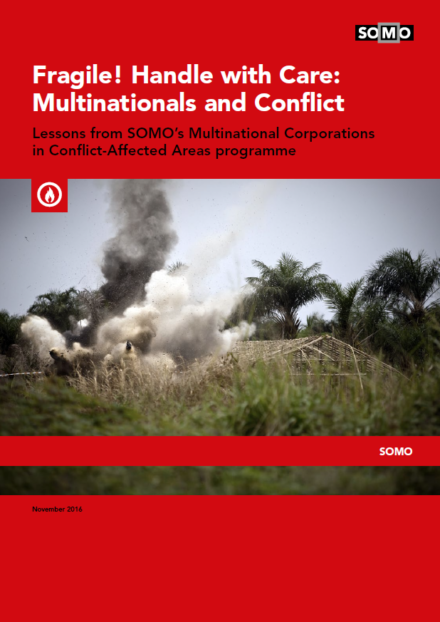 publication cover - Voorzichtigheid geboden! Multinationale ondernemingen en conflict