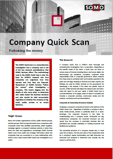 publication cover - Company Quick Scan