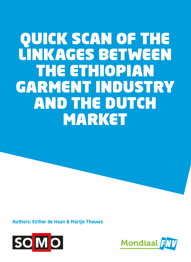 publication cover - Quick scan of the linkages between the Ethiopian garment industry and the Dutch market