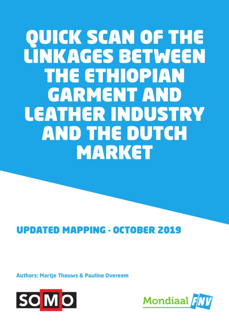 publication cover - Quick scan of the linkages between the Ethiopian garment and leather industry and the Dutch market