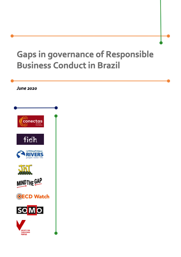 publication cover - Gaps in Governance of Responsible Business Conduct in Brazil