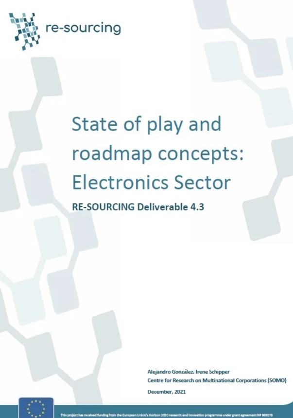 publication cover - State of play and roadmap concepts: Elektronics Sector