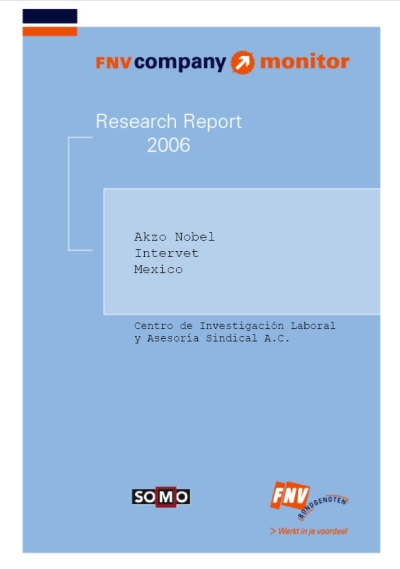 publication cover - FNV Company Monitor; Akzo Nobel Intervet Mexico