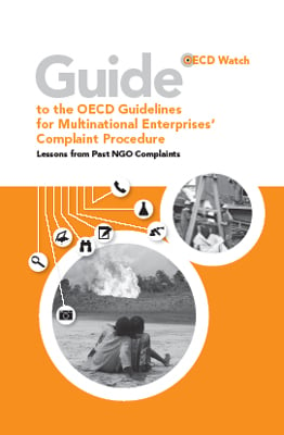 publication cover - Guide to the OECD guidelines for multinationals enterprises’ complaint procedure