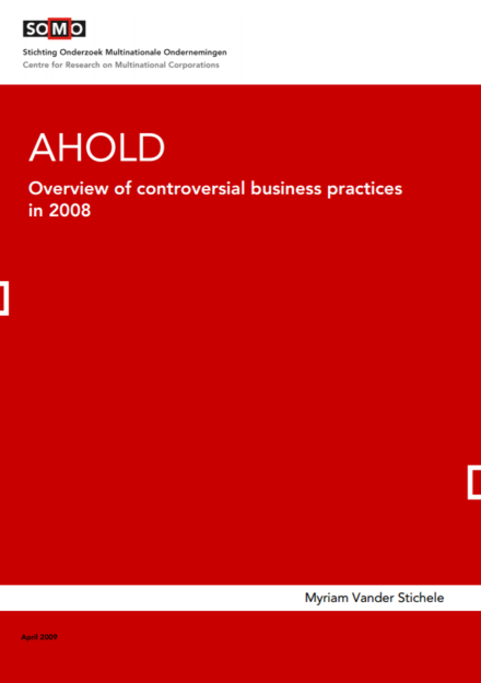 publication cover - Ahold – Overview of Controversial Business Practices 2008