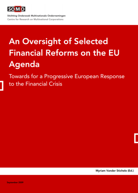 publication cover - An Oversight of Selected Financial Reforms on the EU Agenda