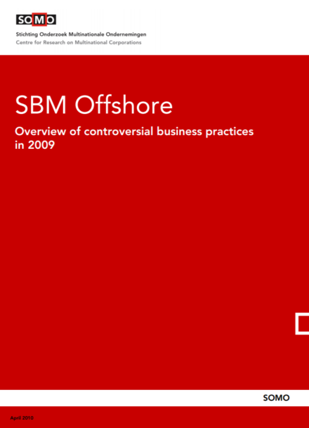 publication cover - SBM Offshore – Overview of controversial business practices in 2009
