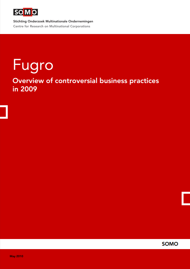 publication cover - Fugro – Overview of controversial business practices in 2009
