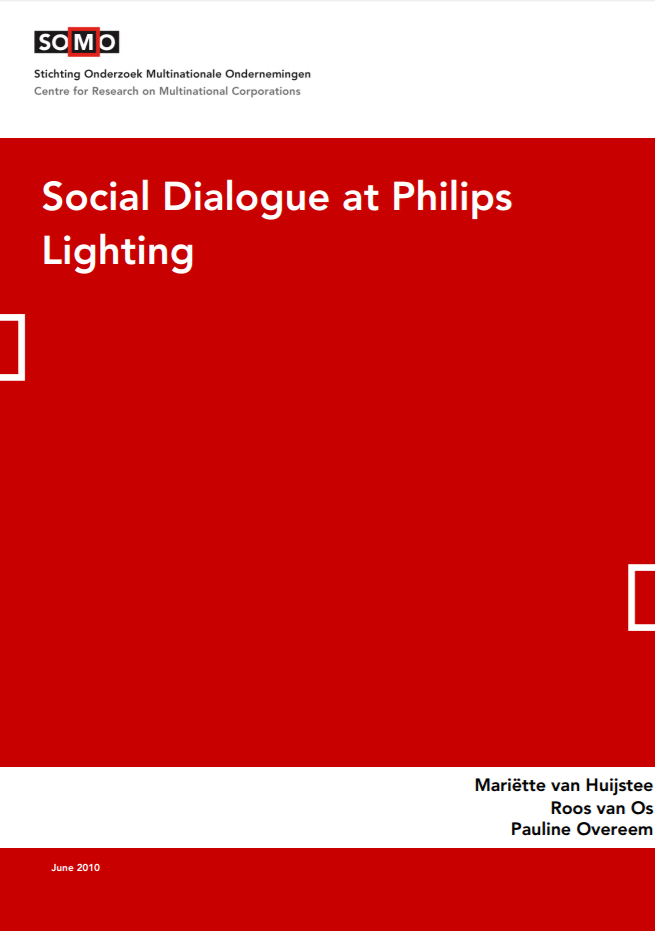 publication cover - Social Dialogue at Philips Lighting