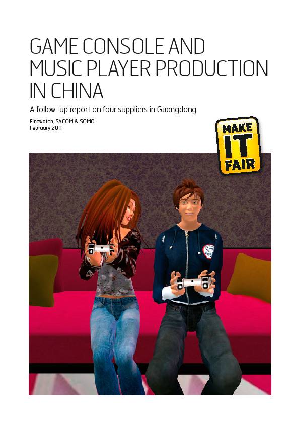publication cover - Game console and Music player production in China