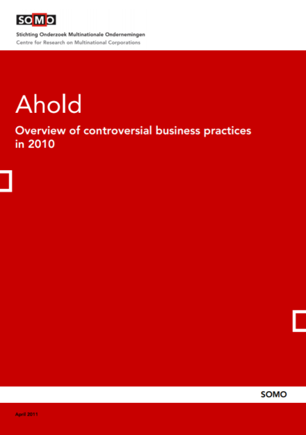 publication cover - Ahold – Overview of Controversial Business Practices in 2010