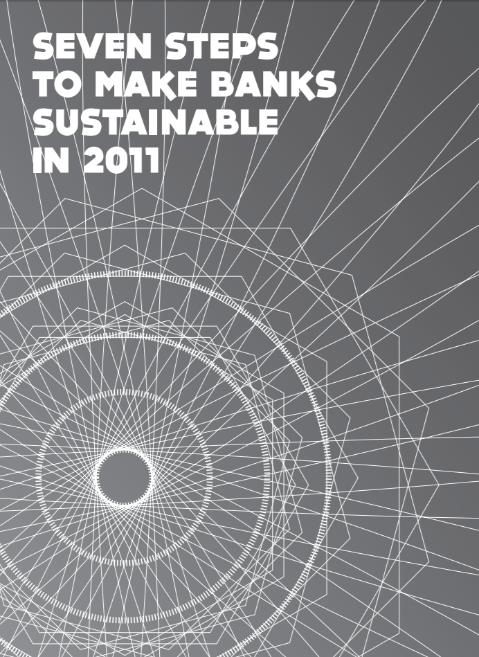 publication cover - Seven steps to make banks sustainable in 2011