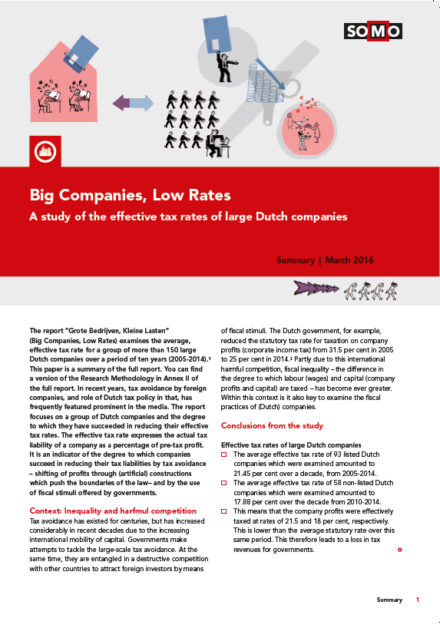 publication cover - Big Companies, Low Rates