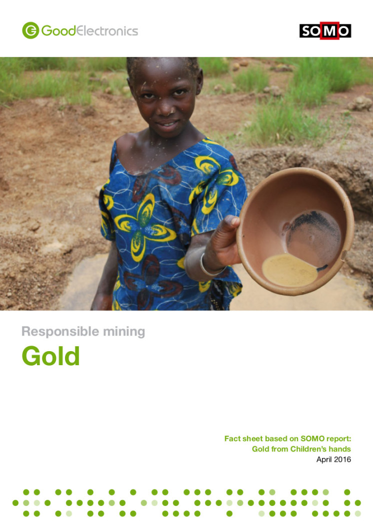 publication cover - Responsible Mining: Gold