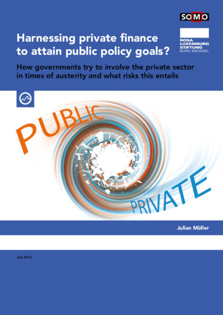 publication cover - Harnessing private finance to attain public policy goals?