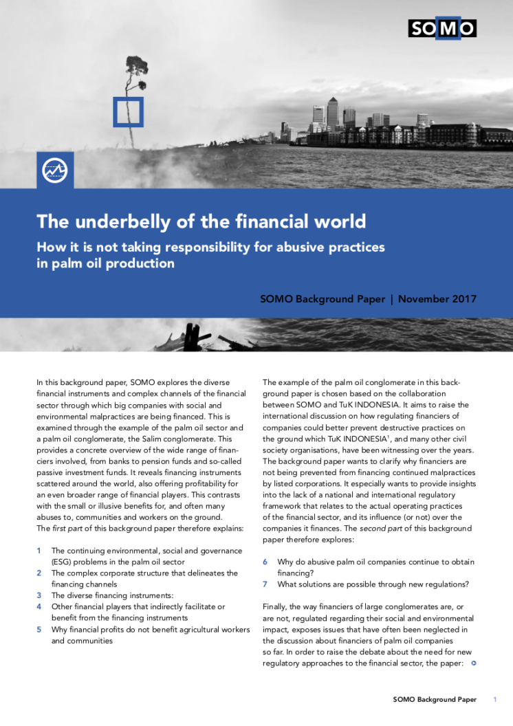 publication cover - The underbelly of the financial world