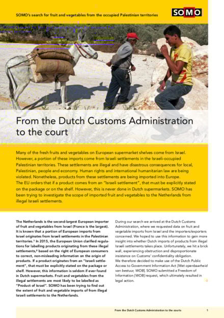 publication cover - From the Dutch Customs Administration to the court