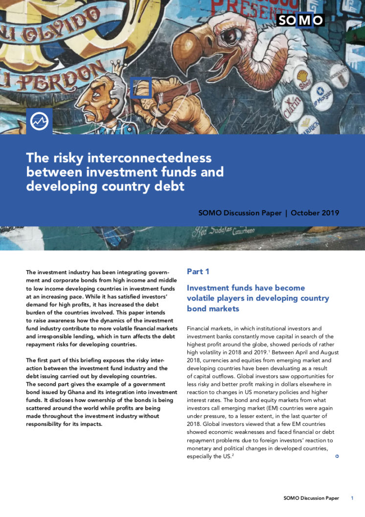 publication cover - The risky interconnectedness between investment funds and developing country debt