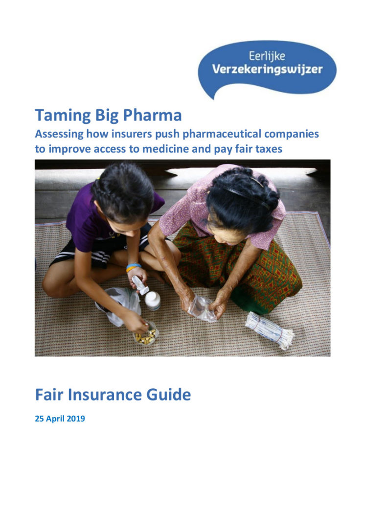 publication cover - Taming big Pharma