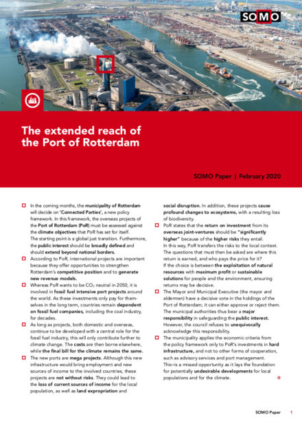 publication cover - The far-reaching tentacles of the Port of Rotterdam