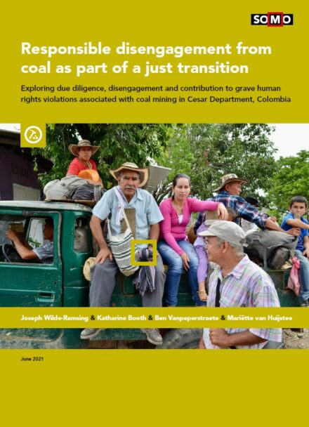 publication cover - Responsible disengagement from coal as part of a just transition