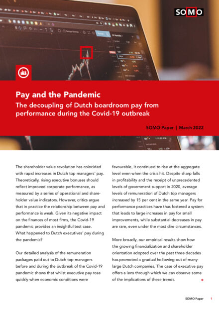 publication cover - Pay and the pandemic