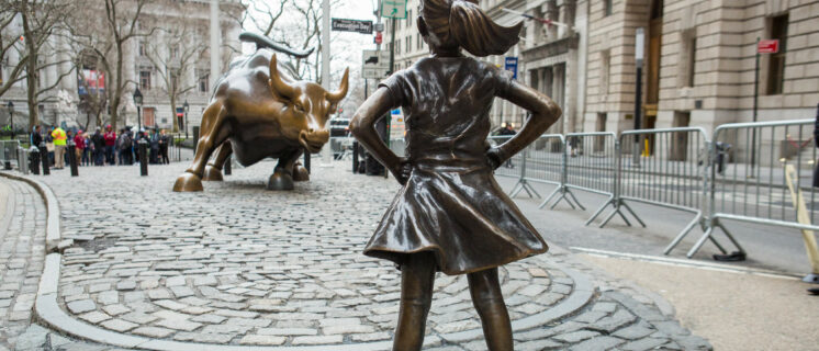 Fearless Girl Statue by Kristen Visbal New York City Wall Street