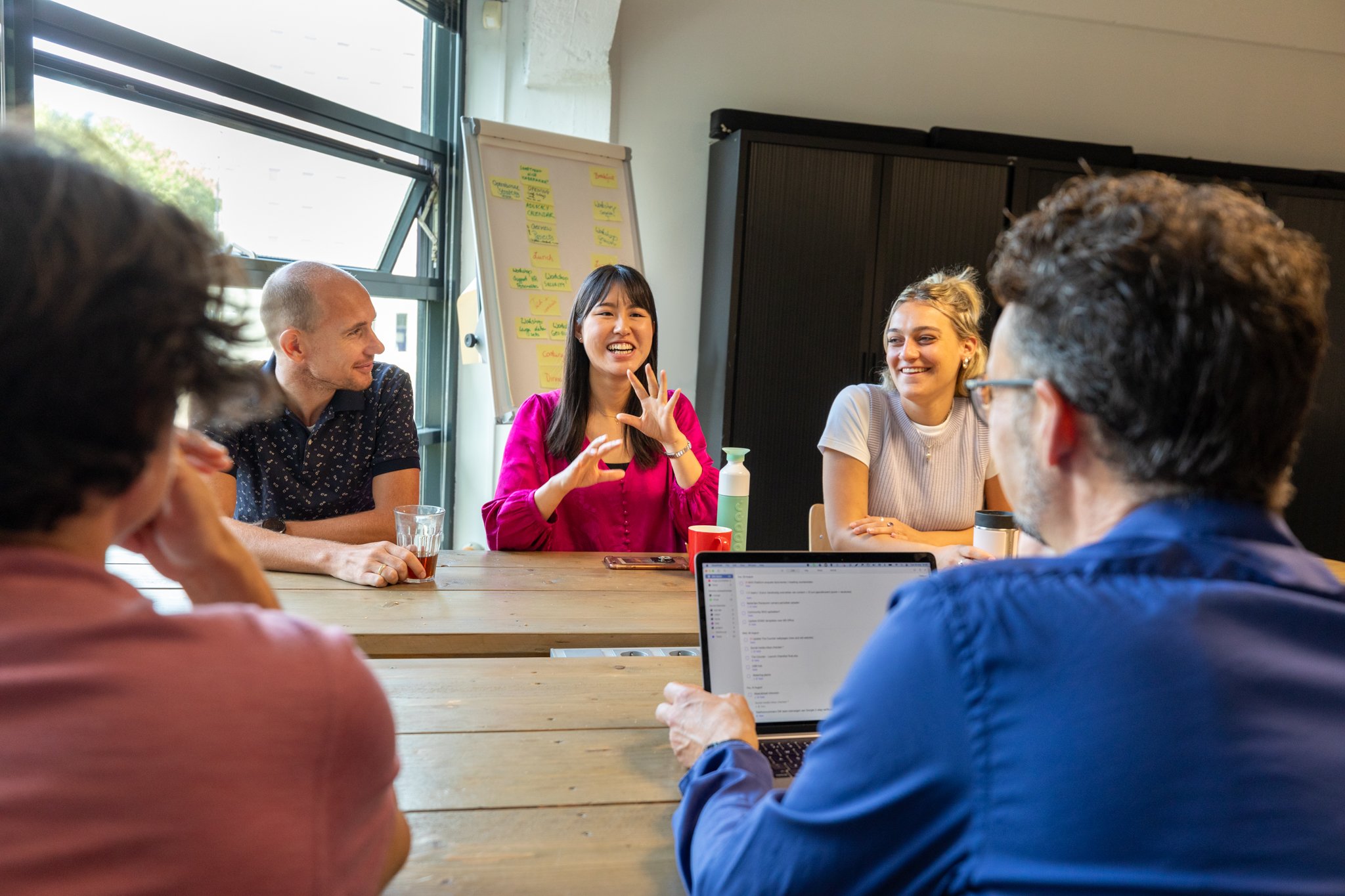 team somo during a meeting