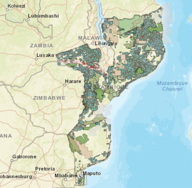 Mozambique Mining Cadastre Map Portal